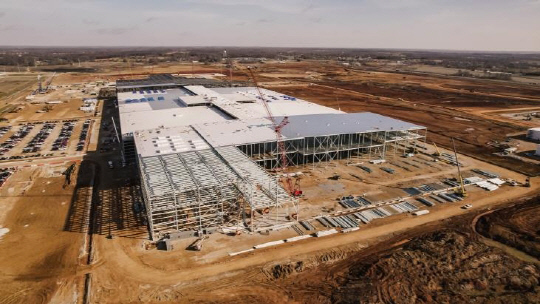 블루오벌SK 켄터키 공장 공사 현장. SK온 제공.